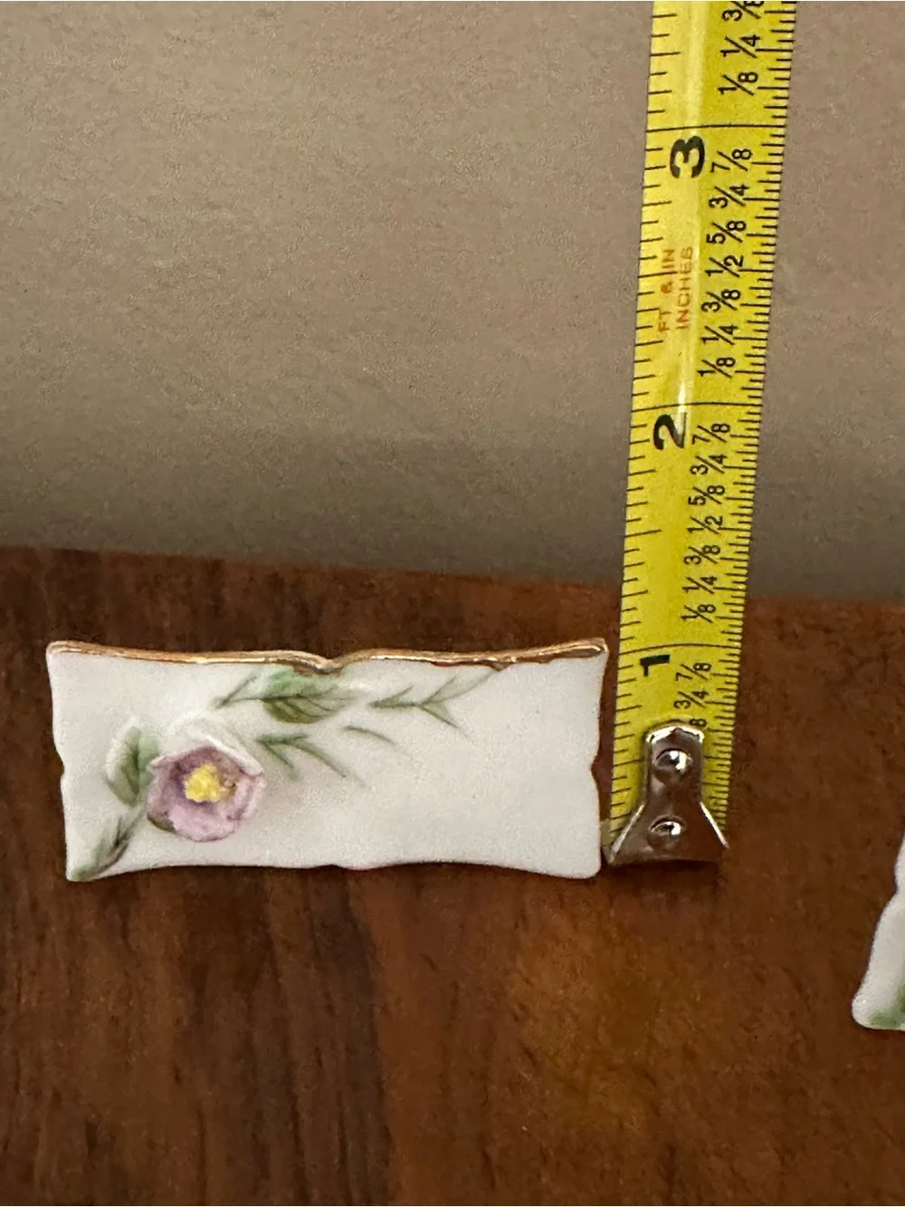 Vintage Porcelain Floral Place Card Holders Set of 8 Roses Wedding Table Decor